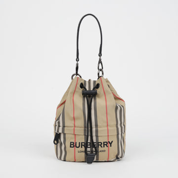 BURBERRY ドローストリングバケットポーチ アーカイブ ベージュ 159472581 [P]