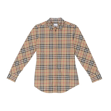 Burberry Women's Vintage Check Stretch Cotton Shirt Archive Beige 159472589 [P]