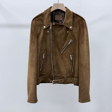 PRADA スウェードバイカージャケット 50 159729139 [P]