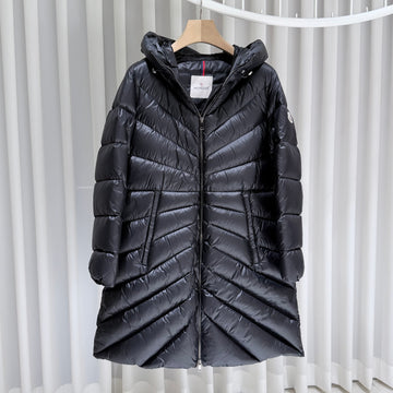 MONCLER フードロングダウンジャケット ブラック 3 159734753 [P]