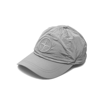 STONE ISLAND Stein 26SS Logo-Stickerei Nylon Baseballmütze Grau 9100011 S0076 V0061 151198429 [P]