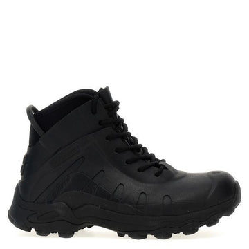 GIVENCHY ネオプレン＆ラバー レースアップ アンクルブーツ 136532002 [P]