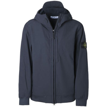 STONE ISLAND Soft Shell-R_EDye® Technologie in recyceltem Polyester leichter Kapuzenblouson (V0020) 149934031 [P]
