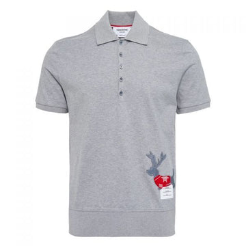 THOM BROWNE 26SS ヘクター ショートスリーブ コットン ジャージ ポロシャツ 156556861 [P]
