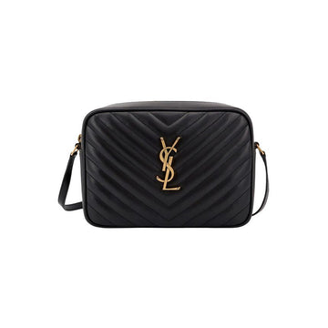 Saint Laurent Gold Monogram Lu Camera Bag Black 761554 DV707 1000 159745140 [P]