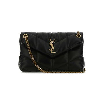 SAINT LAURENT モノグラムルルプファースモールショルダーバッグ 159745142 [P]