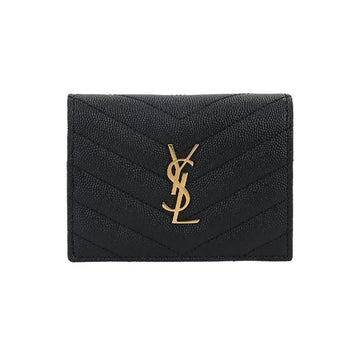 SAINT LAURENT モノグラムフラップコイン財布 ブラック 668290 BOWA1 1000 159745155 [P]