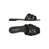 Saint Laurent Tribute Flat Sandals Black 1000 159745172 [P]