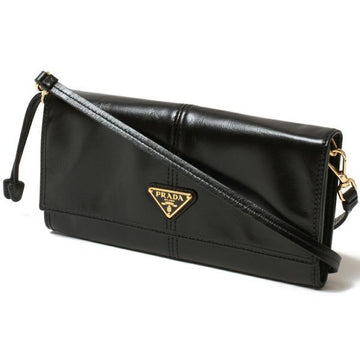 PRADA Schulterriemen Leder Geldbörse 156103293 [P]