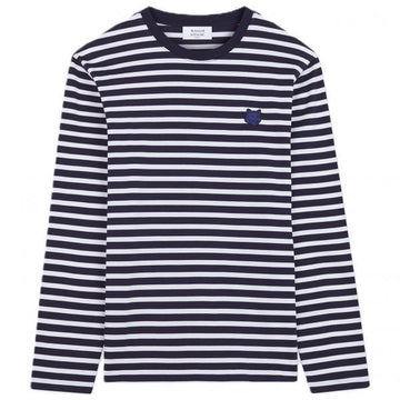 Maison Kitsune Bold Fox Head Patch Marin T-Shirt (NM00106KJ0044-S481) 111744384 [P]