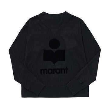 ISABEL MARANT リネン長袖Tシャツ 01BK 144702045 [P]