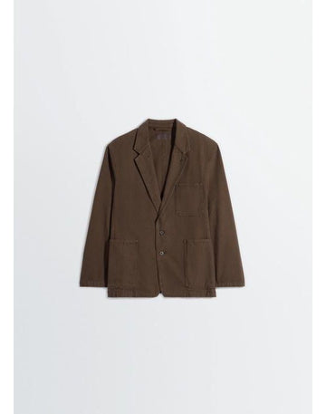 LEMAIRE Single-Breasted Tailored Jacket Dyed Heavy Broken Twill 156729941 [P]