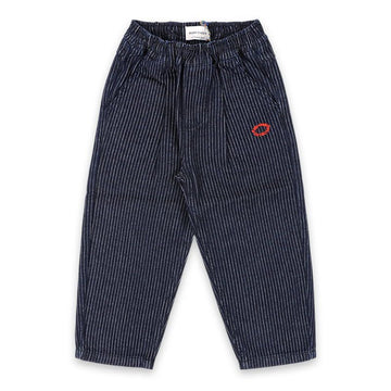 BOBO CHOSES Kinder gestickte Logo Jeanshose (Navy) B225AC079 411 147640973 [P]