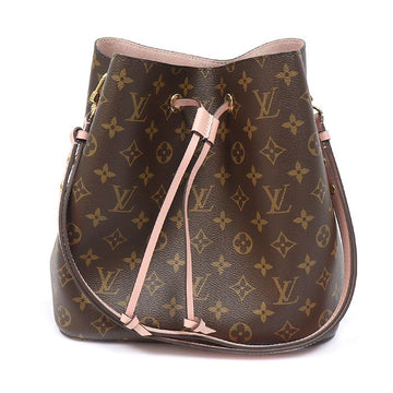 LOUIS VUITTON Monogram Canvas Rose Poudré Pink Neo Noé Bucket Shoulder Bag 159749929 [P]