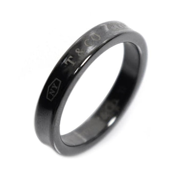 TIFFANY & CO Schwarzer Titan 1837 Narrow Ring Ring Größe 17 159749970 [P]