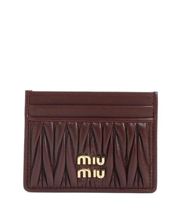 MIU MIU ナッパレザー カードケース 156799872 [P]