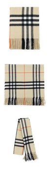Burberry Wide Check Cashmere Scarf 158566865 [P]