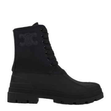 Celine Lace-Up Boots in Canvas 159751184 [P]