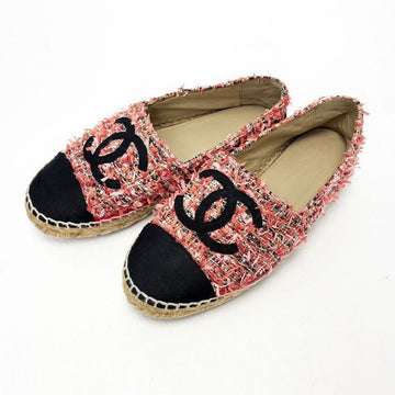 CHANEL CC Logo Coral Espadrilles Women Flats 4VCHS21675 129179702 [P]