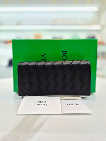 Bottega Veneta Large Intrecciato Flap Long Wallet 814671-VCPP3-8425 159752959 [P]