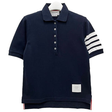 Thom Browne Classic Stripe 4-Bar Pique Polo T-Shirt Navy 159754101 [P]
