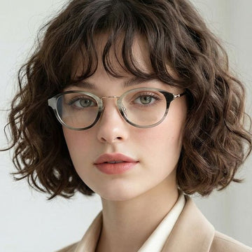 TOM FORD Brille TF5321 061 Designer Runde Hornbrille Unisex 145453750 [P]