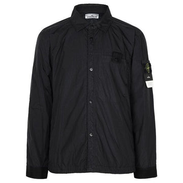 Stone Island 26FW Black Garment Dyed Crinkle Repellent Padding Coach Jacket 159755435 [P]