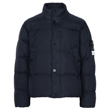 STONE ISLAND 26FW ネイビーブルー ガーメントダイ シワ加工 ウインド レジスタント ダック ダウン ジャケット L2S154100109 S0A23 V0020 159755438 [P]
