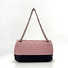 CHANEL Flap Silver Logo Double Chain Shoulder Bag 159759335 [P]