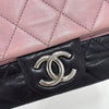 CHANEL Flap Silver Logo Double Chain Shoulder Bag 159759335 [P]