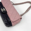 CHANEL Flap Silver Logo Double Chain Shoulder Bag 159759335 [P]