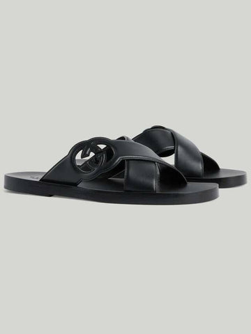 Gucci Interlocking G Slide Sandals 738471 US000 1000 133010875 [P]