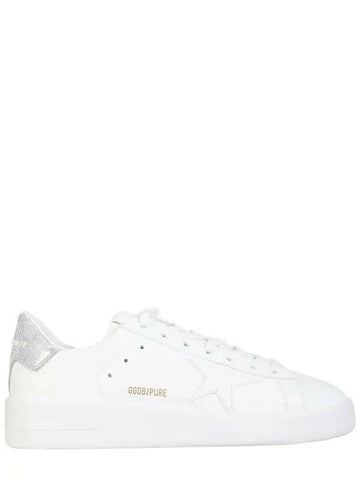GOLDEN GOOSE Pure Star Sneakers Weiß Leder Glitzer Tab 133016196 [P]
