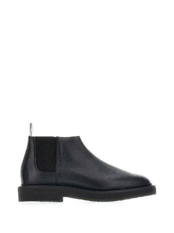THOM BROWNE Kreppsohlen Chelsea Stiefel aus Leder 133071711 [P]