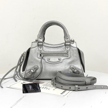 BALENCIAGA Neo Classic City Mini Top Handle Bag Silber (638524) 159759666 [P]
