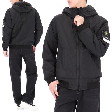 STONE ISLAND ガーメントダイ クランクルラップフードジャケット 159759761 [P]