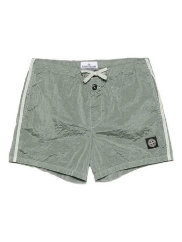 Stone Island Nylon Metal Eco-friendly Pocket Detail Slim Fit Swim Trunks 142785929 [P]