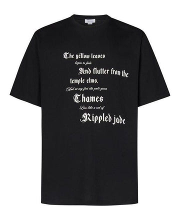 ALEXANDER MCQUEEN テキストプリントTシャツ 815069 QTAC7 0526 151053894 [P]