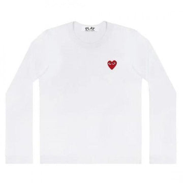 Comme Des Garcons Red Heart Patch Long Sleeve T-Shirt AX T118 051 2 151055205 [P]