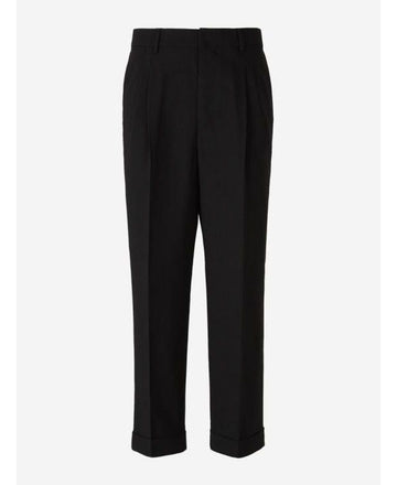 AMI Wool Carrot Fit Pants HTR111 WV0066 001 151055285 [P]