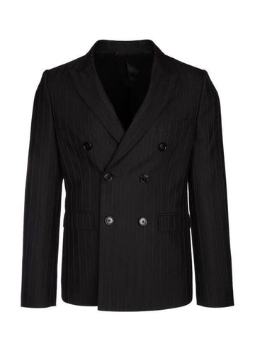 CELINE ストライプウールギャバジンジャケット 2V66P876X 38DM 151055505 [P]