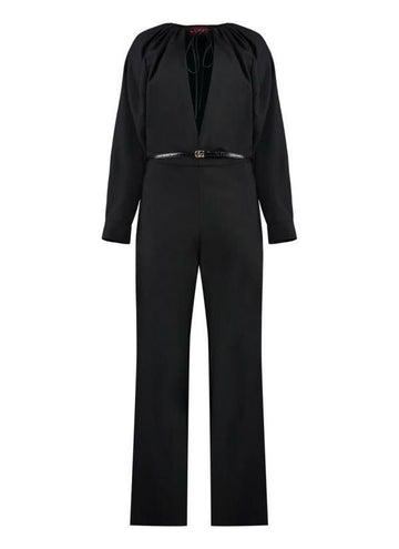 Gucci Belted Wool Jumpsuit 798508 Z8BUZ 1000 151057159 [P]