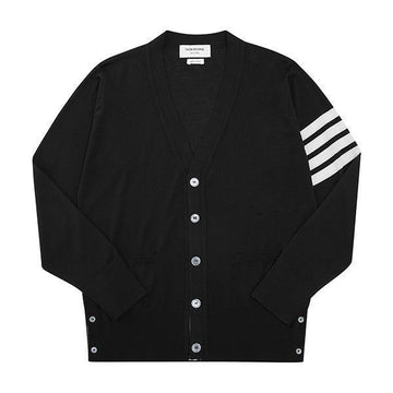 Thom Browne Cardigan 4 Bar Stripe Sustainable Merino Wool Men's Cardigan MKC002A Y1014 001 118942838 [P]