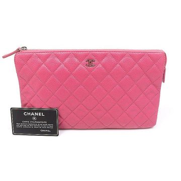 CHANEL Kaviar Timeless Classic ZIP Large Clutch in Pink (21er Reihe) 159761748 [P]