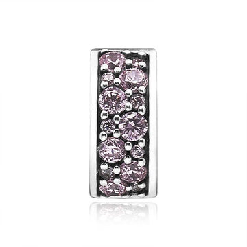 Pandora Charm 791817PCZ Pink Shining Elegance Spacer Clip Silver 40034677 [P]
