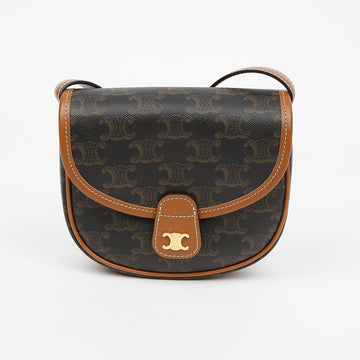 CELINE Mini Canvas Schultertasche Triofe Beige 159541647 [P]