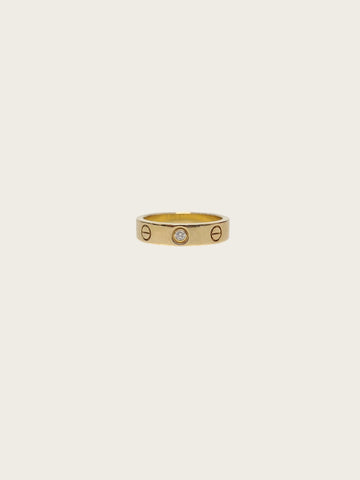 Cartier Yellow Gold 1P Diamond Love Ring Small 159762896 [P]