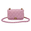 CHANEL AS3205 Mini-Chainbag aus pinkem Lammleder mit Steppung 159764325 [P]