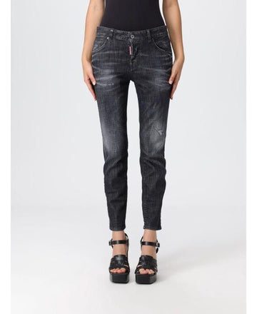 DSQUARED2 Schwarze Lipid-Wasch Cool Girl Jeans 151111380 [P]