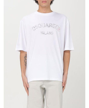 DSQUARED2 ルーズフィットフェイディッドロゴTシャツ 151111399 [P]